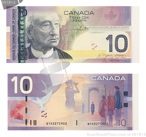 Image of 10 Canadian Dollars