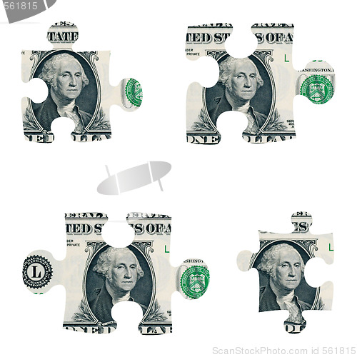 Image of Dollar puzzle pieces