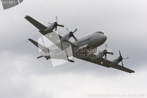 Image of Surveillance Aircraft - Flying on three engines