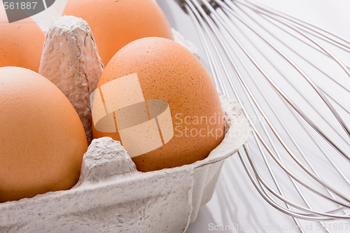 Image of Eggs and Whisk