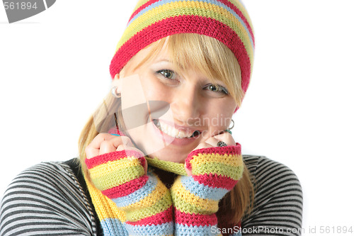 Image of Beautiful winter girl 