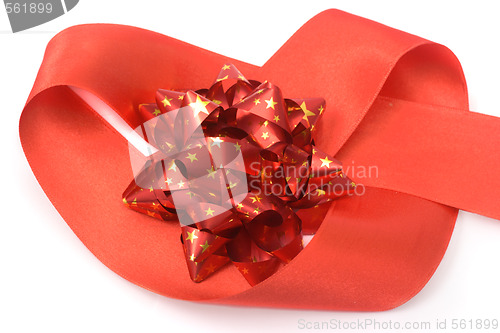 Image of Red bow in heart