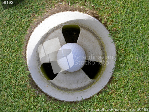 Image of golf ball in direction