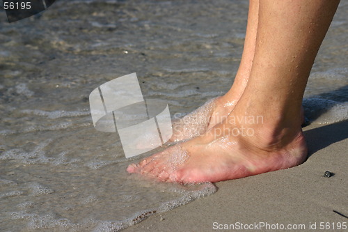 Image of feet at beach