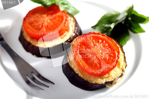 Image of Tomato and aubergine bake horizontal