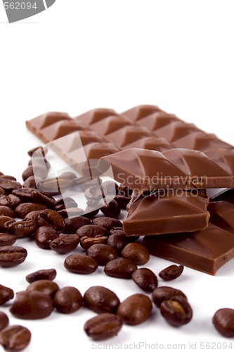 Image of chocolate and coffee beans