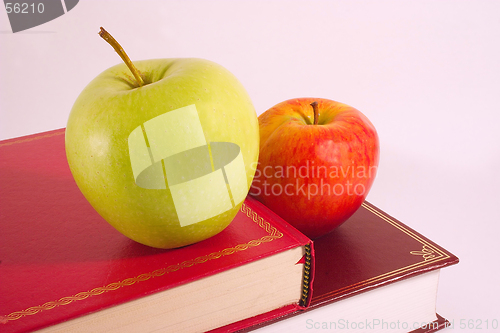 Image of two apples for the teacher