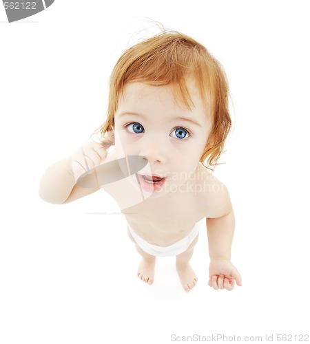 Image of baby boy in diaper