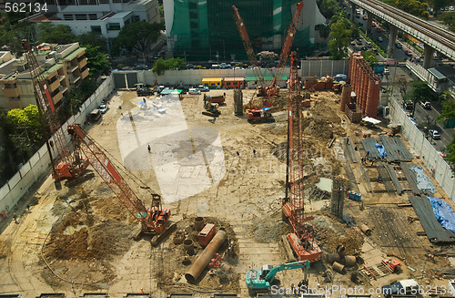 Image of Muddy construction site