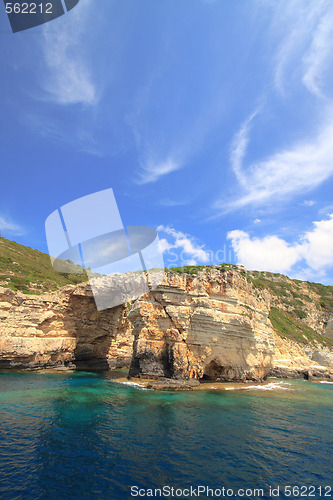 Image of one of the many sea caves on the island of Paxos, Greece