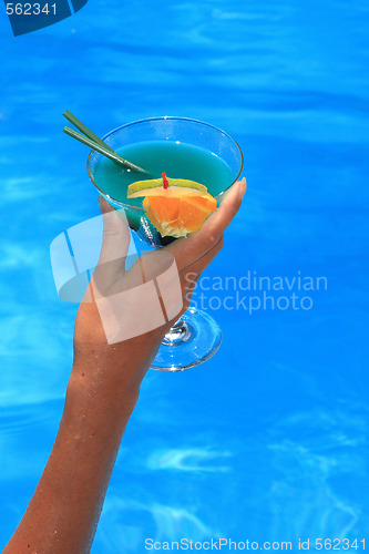 Image of Woman holding a Cocktail