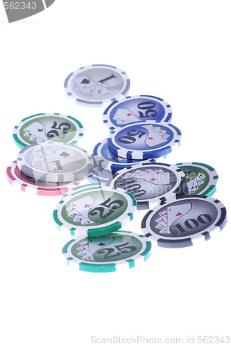 Image of Casino gambling chips