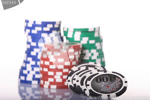 Image of Casino gambling chips