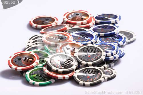 Image of Casino gambling chips