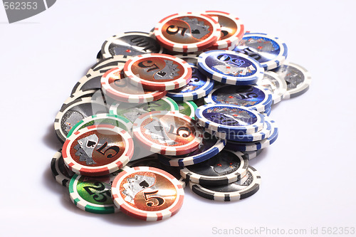 Image of Casino gambling chips