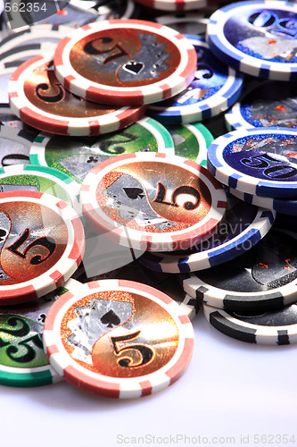 Image of Casino gambling chips