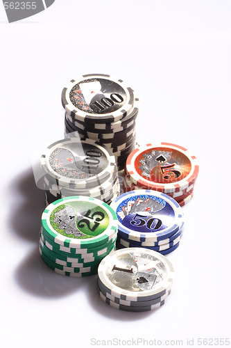 Image of Casino gambling chips