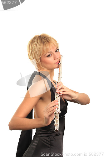 Image of Portait of a flautist