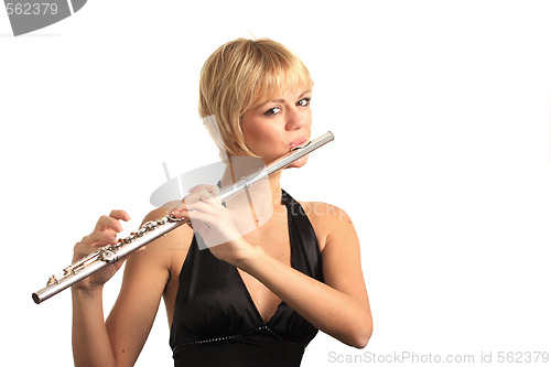 Image of Portait of a flautist