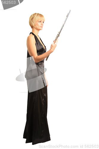 Image of Portait of a flautist