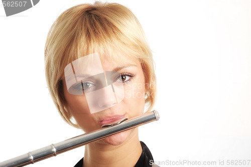 Image of Portait of a flautist