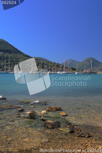 Image of Nidri on Lefkas island Greece