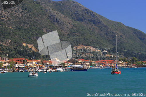 Image of Nidri on Lefkas island Greece