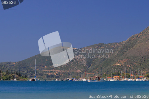 Image of Nidri on Lefkas island Greece