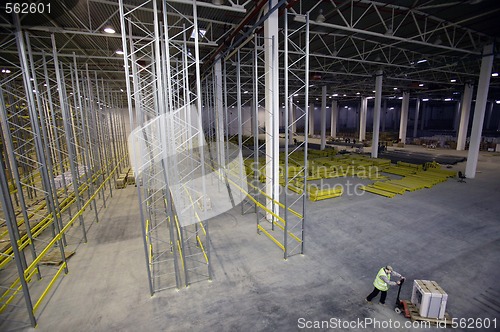 Image of Empty room of storehouse