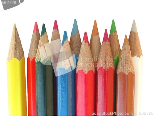 Image of coloured pencil crayons