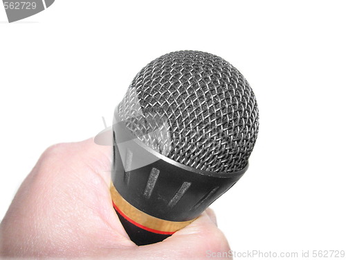 Image of mic in hand