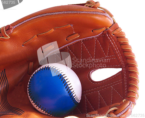 Image of baseball in glove