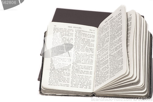 Image of open book of psalms