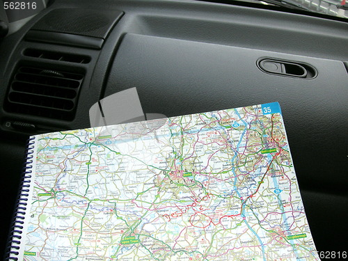 Image of direction on a map