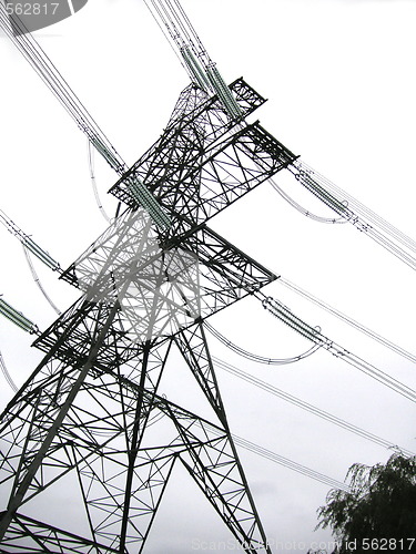 Image of abstract electricity pylon