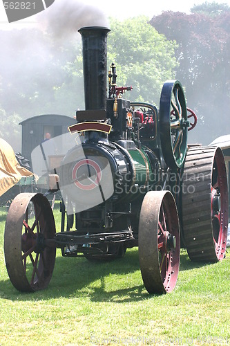 Image of traction steam engine