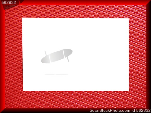 Image of red leatherette border