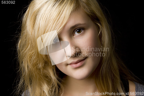 Image of young beautiful teenage girl