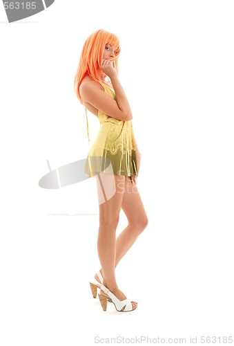 Image of lovely girl with orange hair