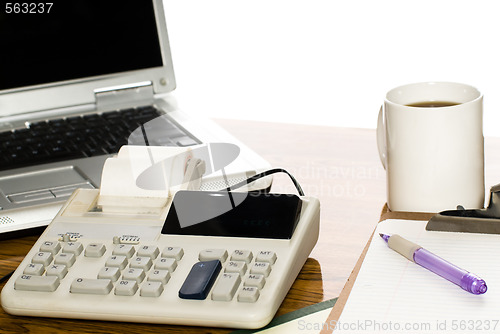 Image of Isolated Office Desk