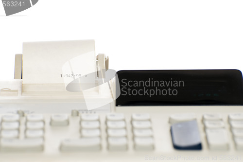 Image of Isolated Adding Machine