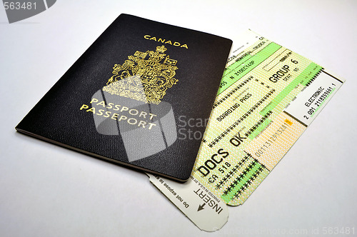 Image of Passport and boarding pass