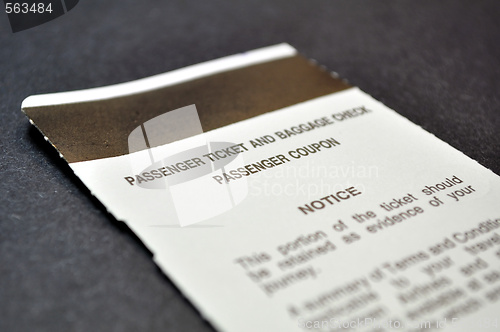 Image of Passenger ticket