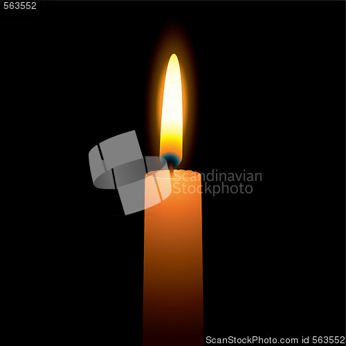 Image of bright candle