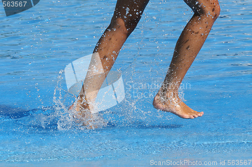 Image of nice legs in water