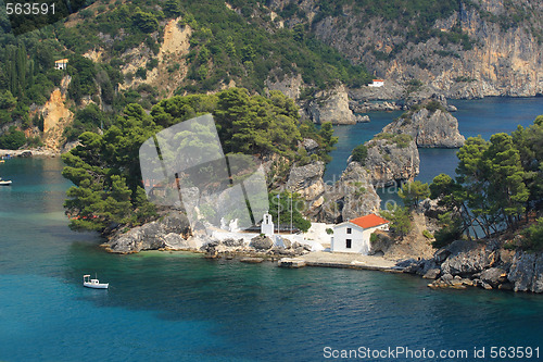 Image of Panagias island in Parga Greece