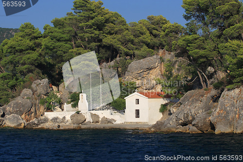 Image of Panagias island in Parga Greece