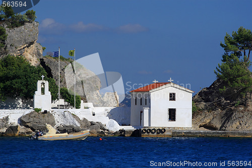 Image of Panagias island in Parga Greece