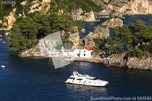 Image of Panagias island in Parga Greece