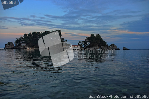 Image of Panagias island in Parga Greece